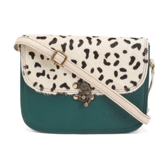 SORUKA Handbags - SORUKA Leather Tilly Animal Print Crossbody
